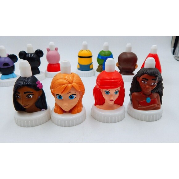 Good 2 Grow Juice Toppers Lot Of 14 Disney Princesses TMNT Paw Patrol Clifford - Picture 4 of 10